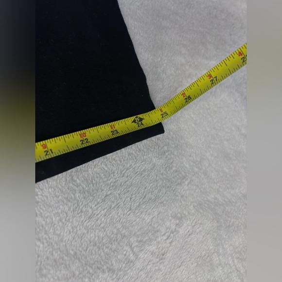 Black Pull On Ankle Pants High Waist Career Casual Stretch Size 12 - Picture 4 of 9
